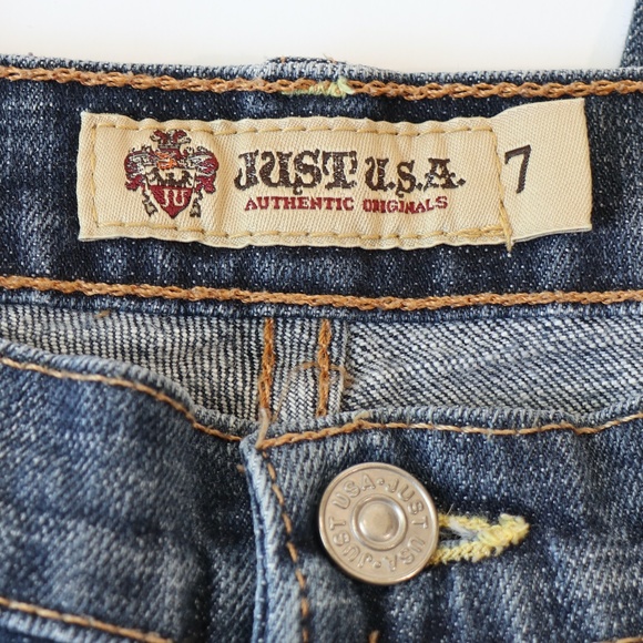 Straight leg sand-washed jeans mid-rise - Picture 7 of 12